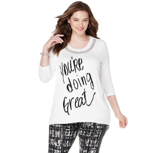 Melissa McCarthy Seven7 Graphic Tee - Picture 1 of 8